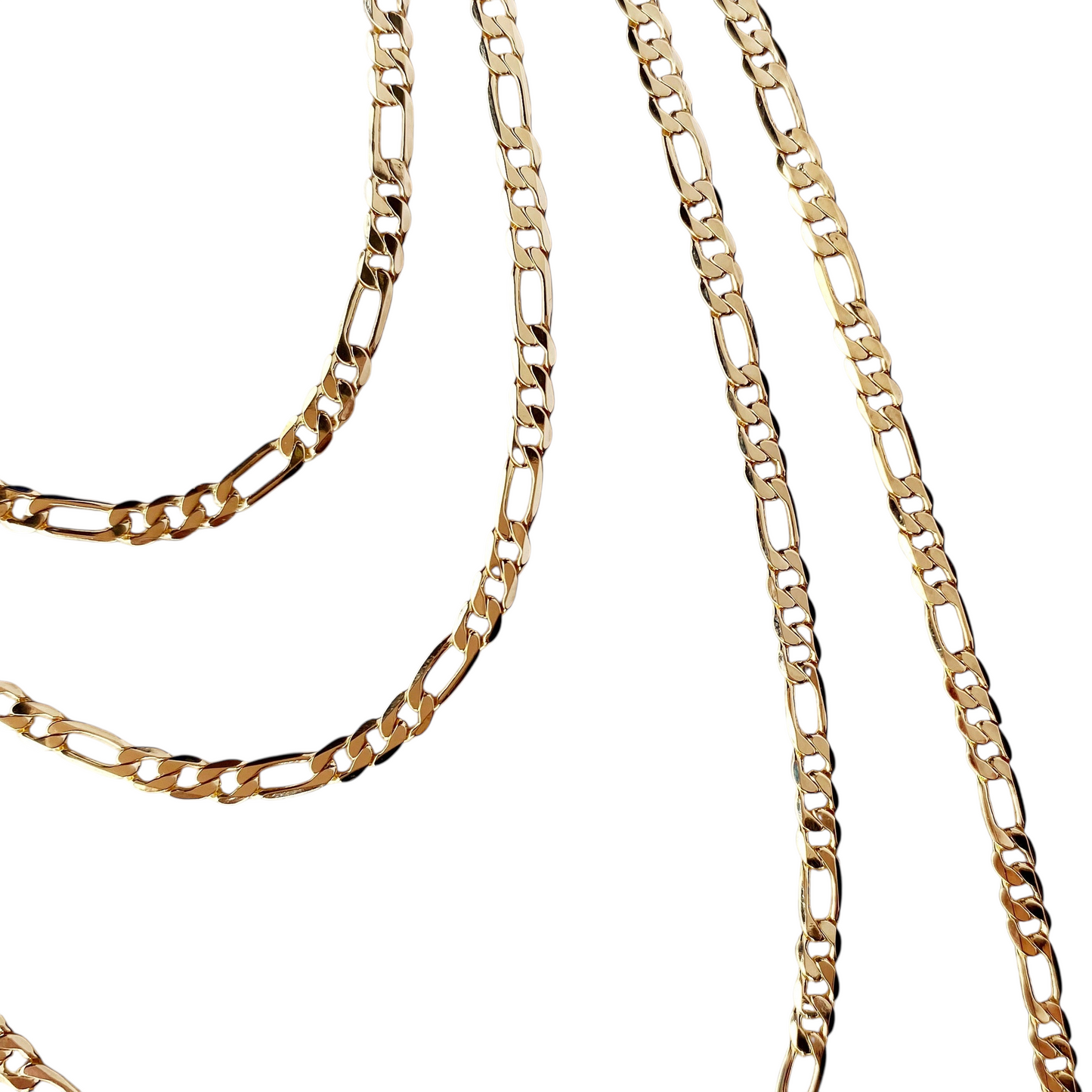2.5mm Figaro Chain 18k Gold Filled Necklace