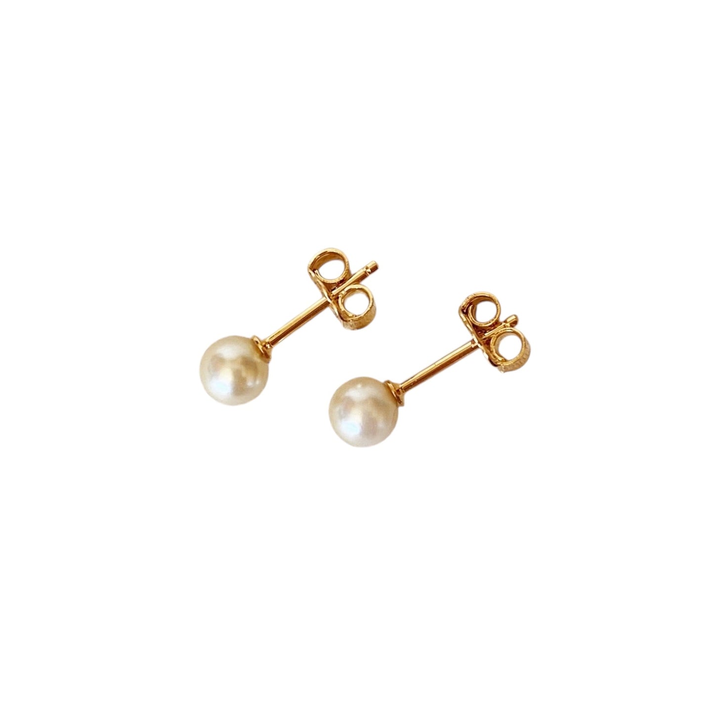 5mm Pearl Stud 18k Gold Filled Earrings