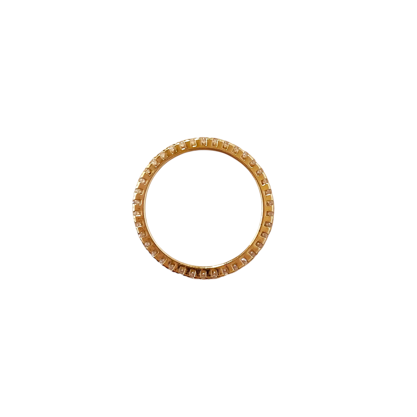 Micro CZ Eternity Band 18k Gold Filled Ring