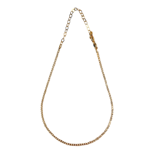 18k Gold Filled Marquise Tennis Necklace