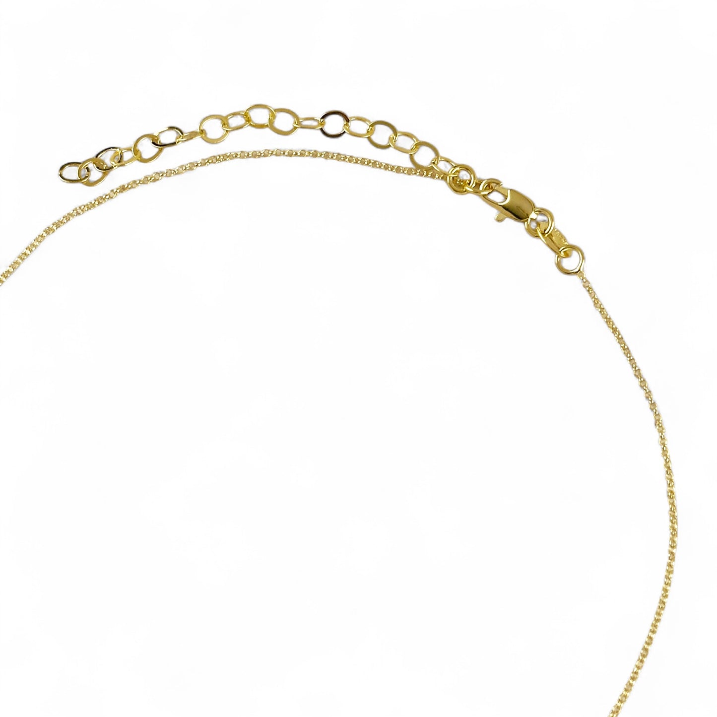 Flower Plaque 18K Gold Filled Necklace
