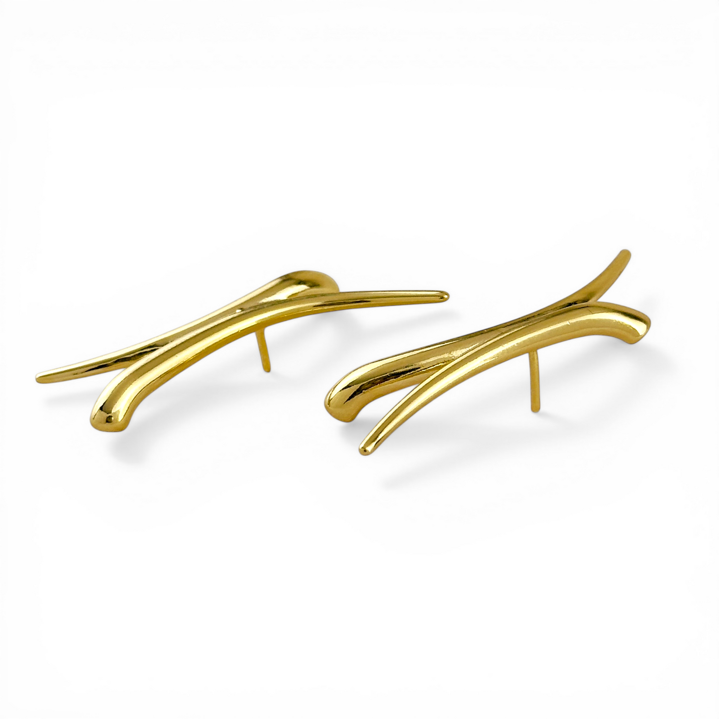 35mm Oversized X 18K Gold Filled Earrings