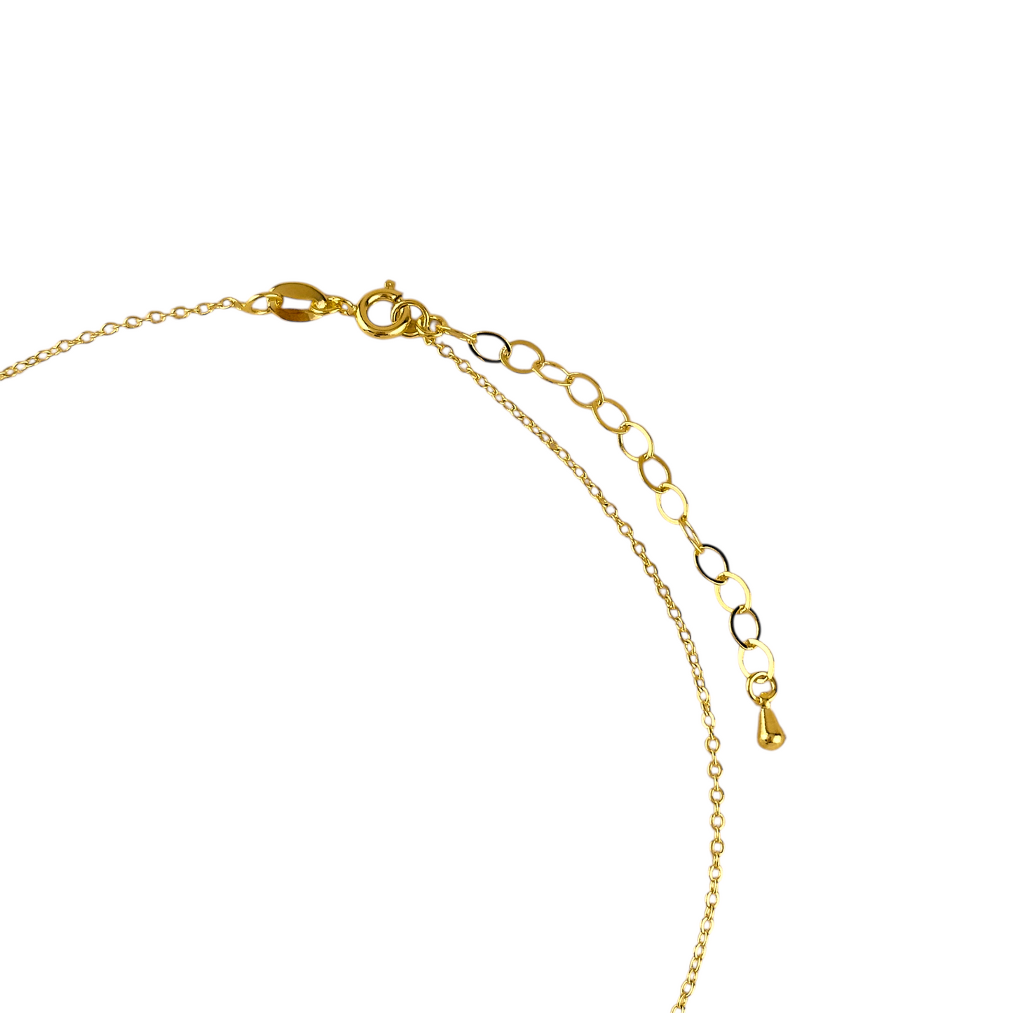 Intertwined Bar Pavé CZ 18K Gold Filled Necklace