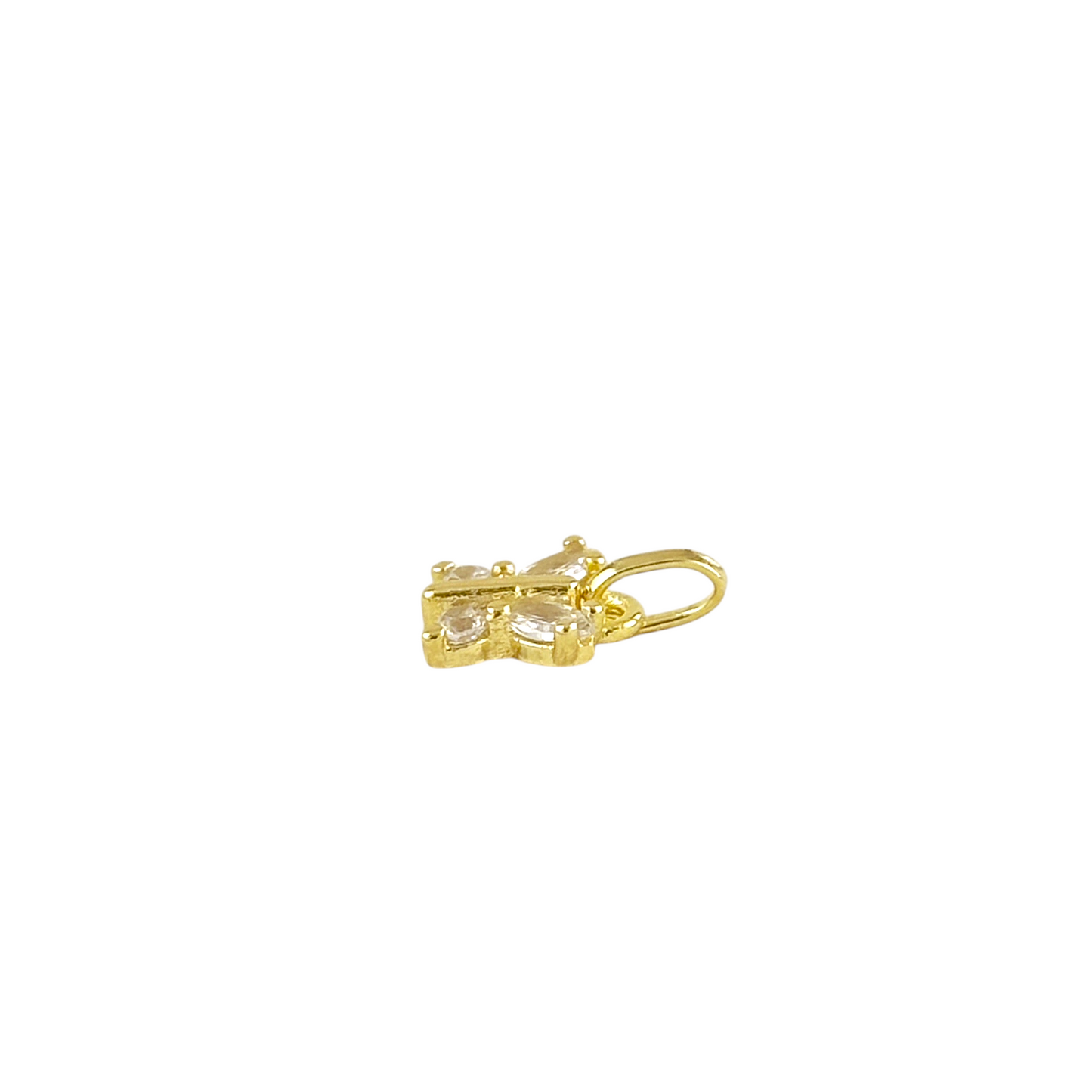 11mm CZ Butterfly 18k Gold Filled Charm