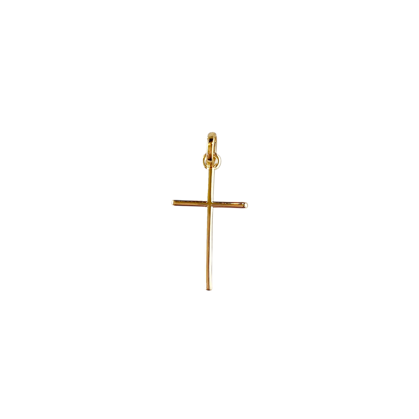 Fine Cross 25mm 18K Gold Filled Pendant