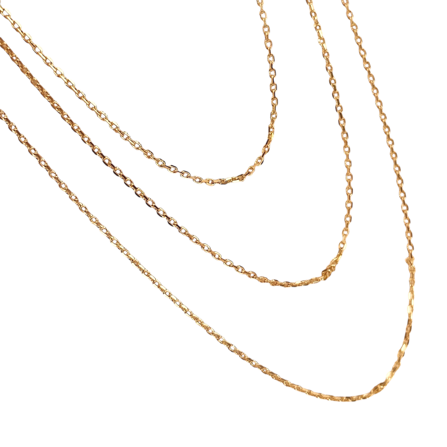 0.9mm Link Chain 18K Gold Filled Necklace