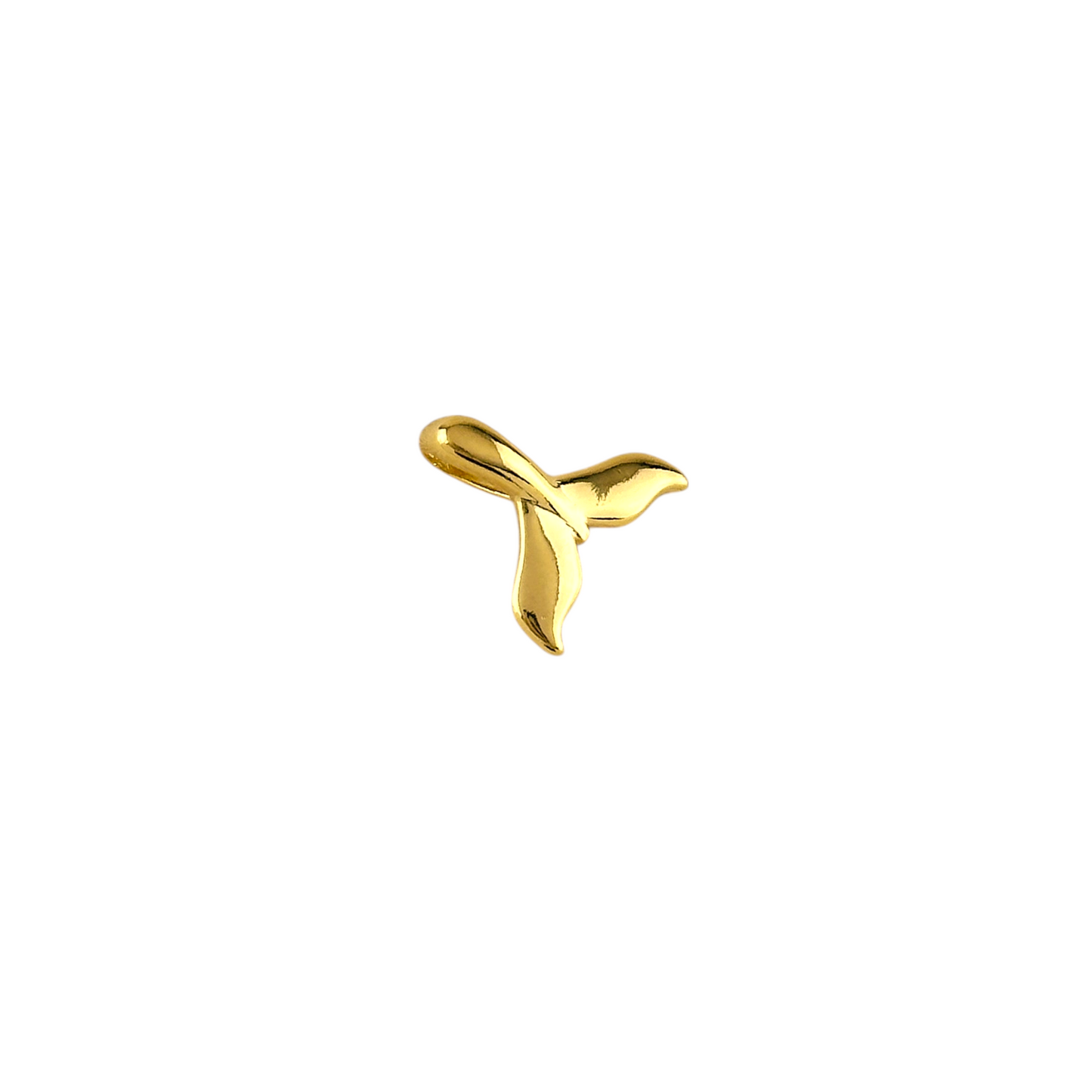 Whale Tail 15mm 18K Gold Filled Charm