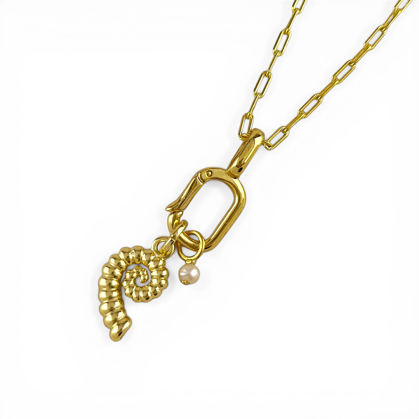 Freshwater Pearl Drop 8mm 18K Gold Filled Charm