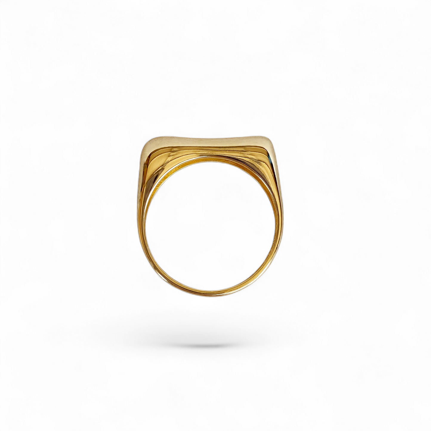 Asymmetric Garnet 18K Gold Filled Ring
