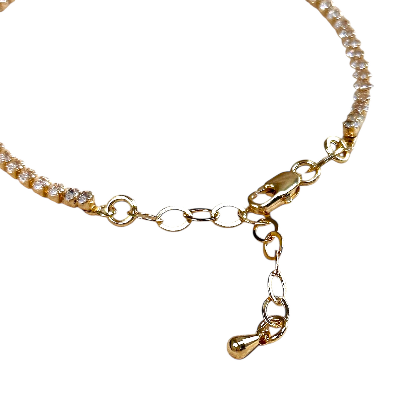 3mm Marquise CZ 18k Gold Filled Riviera Bracelet