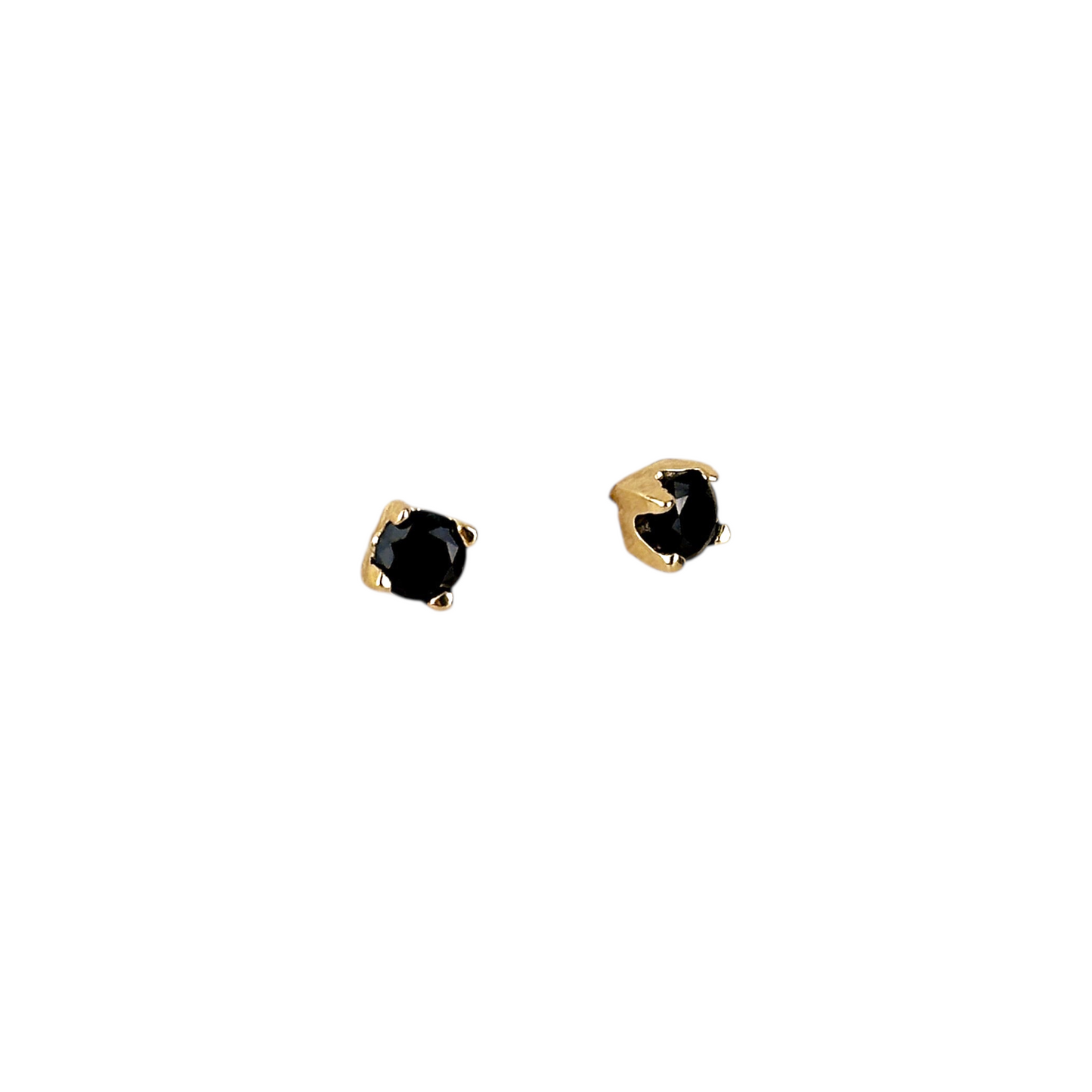 4mm Colored CZ Stud 18k Gold Filled Earrings