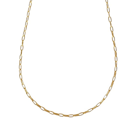 2.5mm Cable Link Chain 18k Gold Filled Necklace