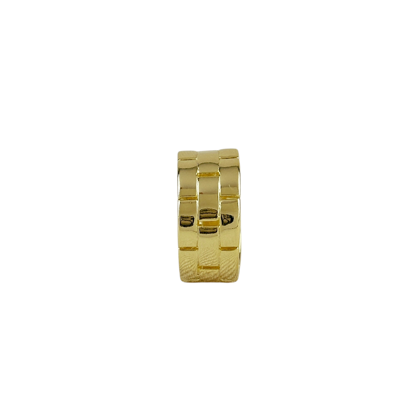9mm Brick Link Band 18K Gold Filled Ring
