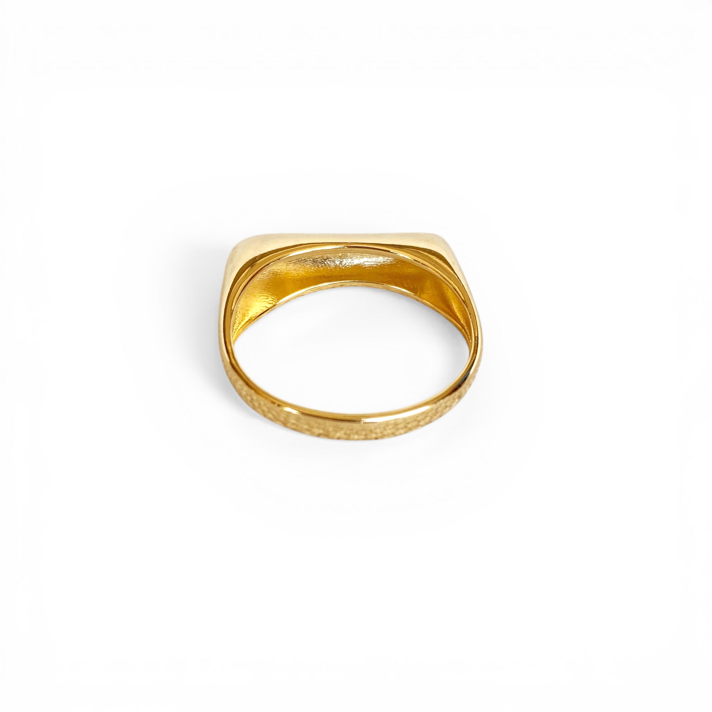 Asymmetric Garnet 18K Gold Filled Ring