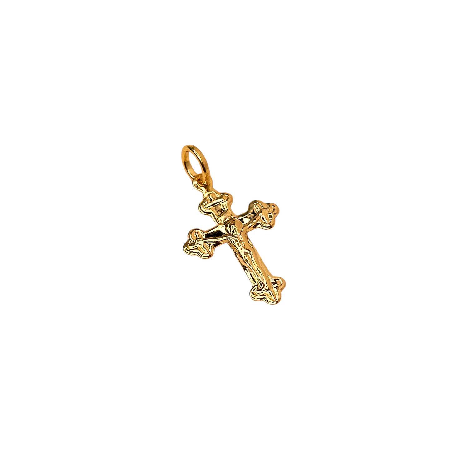 25mm Fine Crucifix 18k Gold Filled Pendant