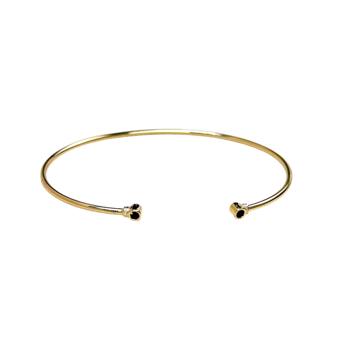 CZ Open Cuff 18k Gold Filled Bracelet