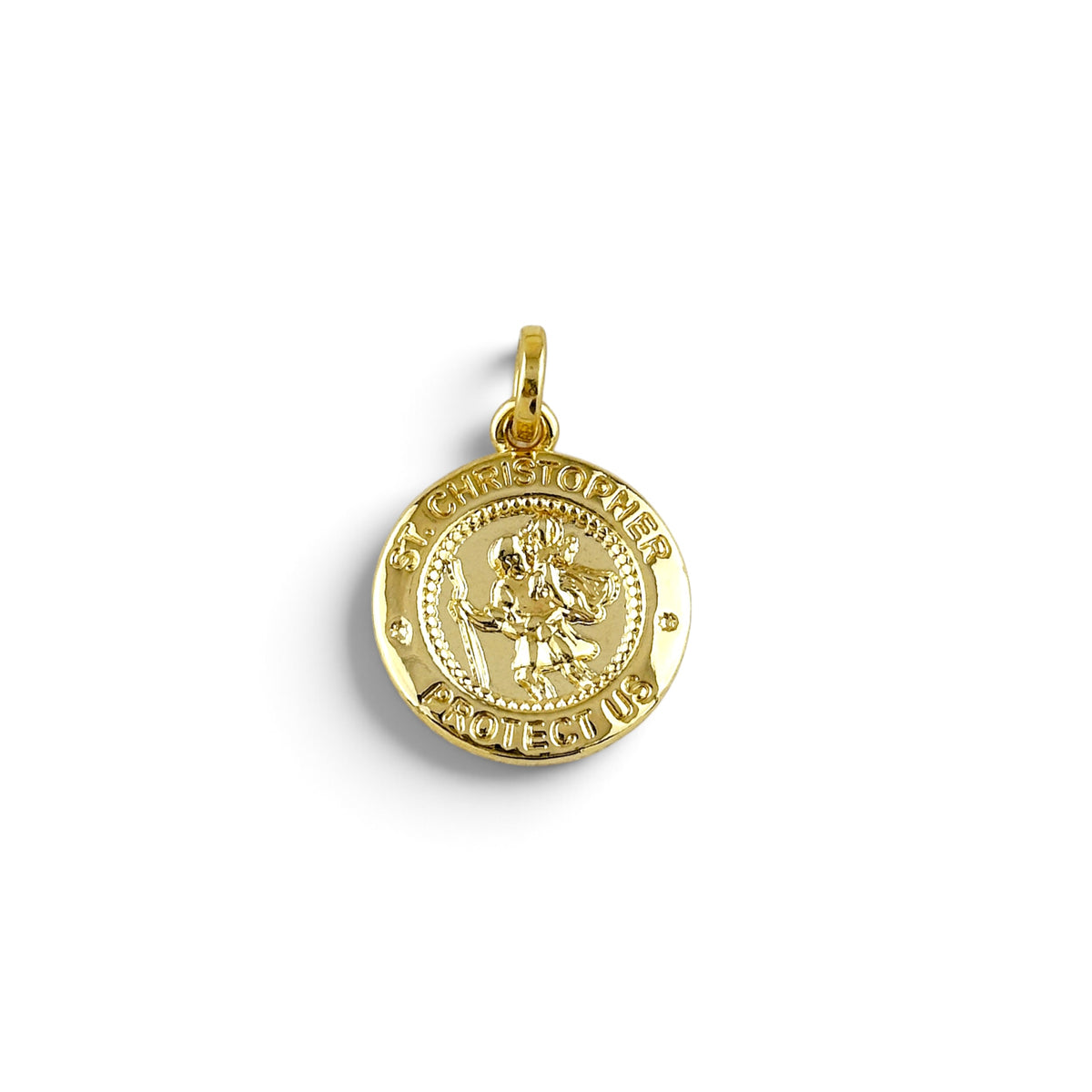 Saint Christopher Medal Pendant in 18K gold-filled
