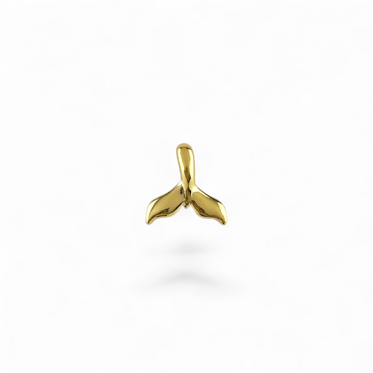 Whale Tail 15mm 18K Gold Filled Charm