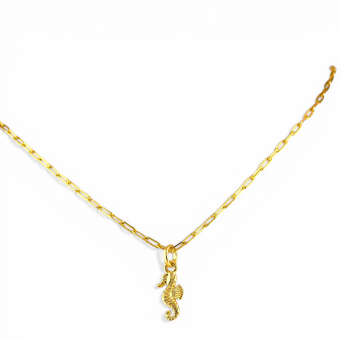 Seahorse 18mm 18K Gold Filled Charm
