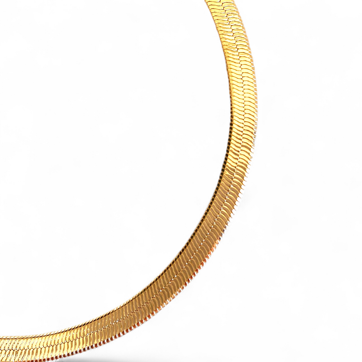 4mm Herringbone Chain 18K Gold Filled Bracelet