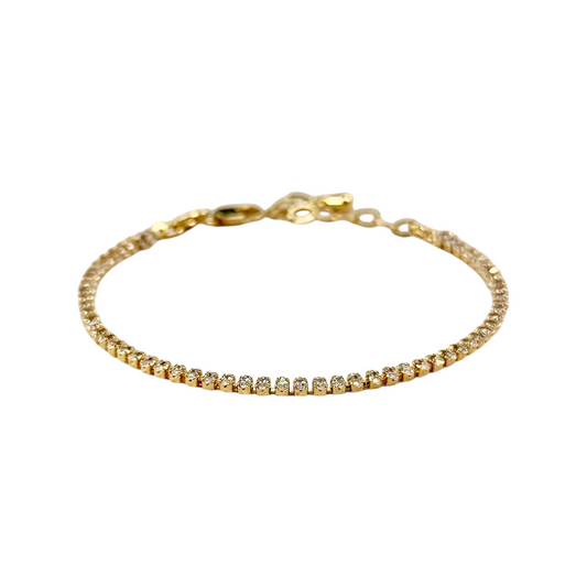 Marquise CZ Tennis  18k Gold Filled Bracelet