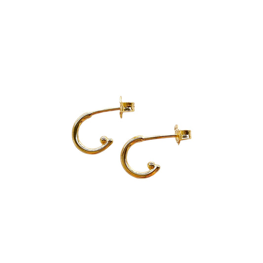 8mm Mini Open Hoop 18K Gold Filled Earrings