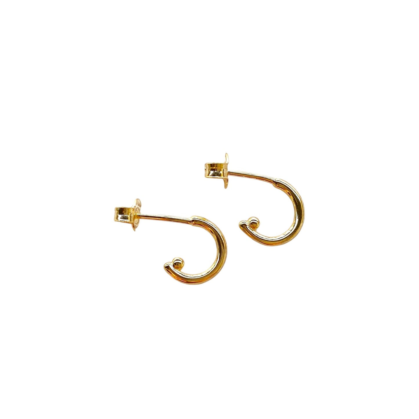 8mm Mini Open Hoop 18K Gold Filled Earrings