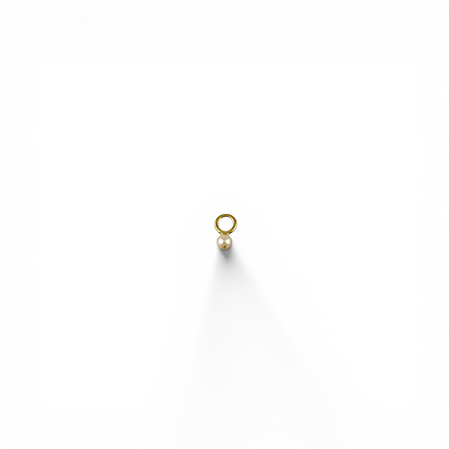 Freshwater Pearl Drop 8mm 18K Gold Filled Charm