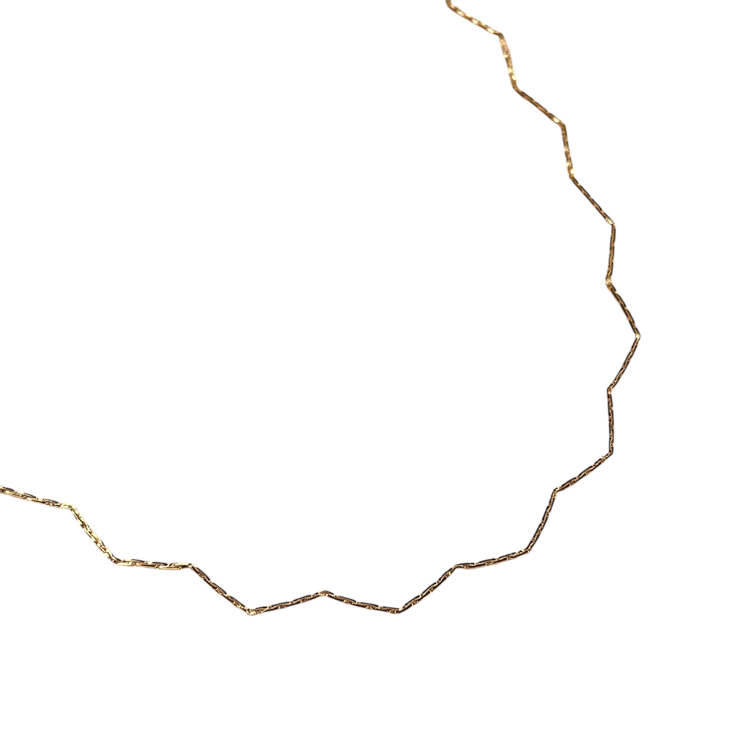 Zig Zag Choker 18K Gold Filled Necklace