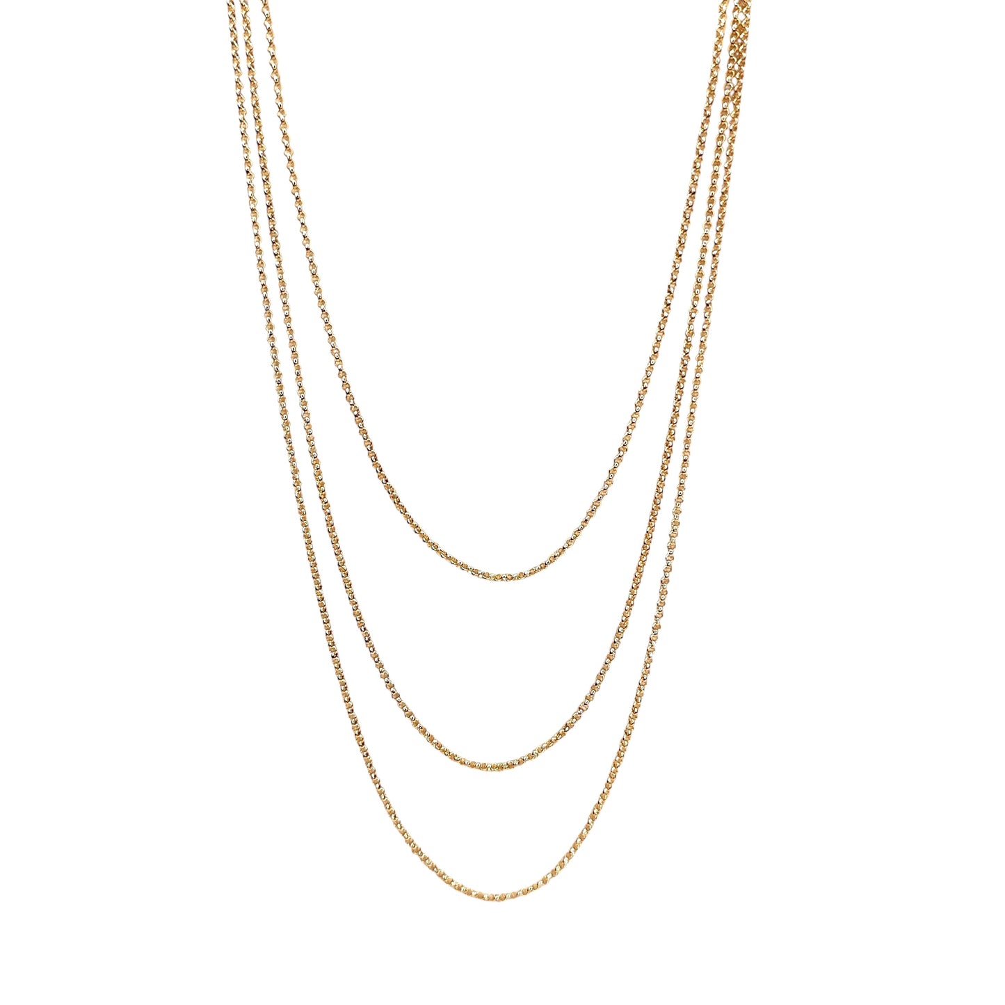 1.5mm Rolo Link Chain 18k Gold Filled Necklace