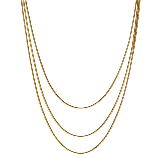 1.9mm Rounded Snake Chain 18K Gold Filled Necklace