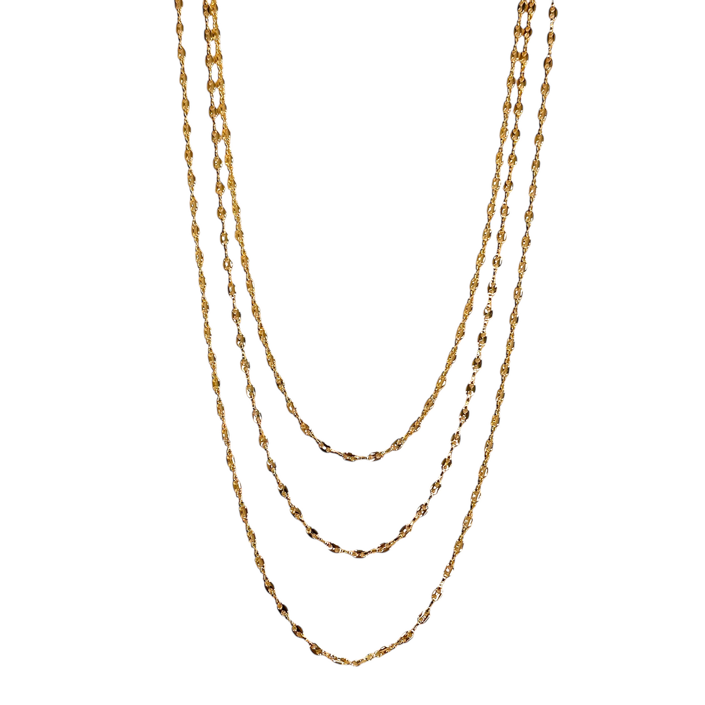 3mm Mariner Chain 18k Gold Filled Necklace