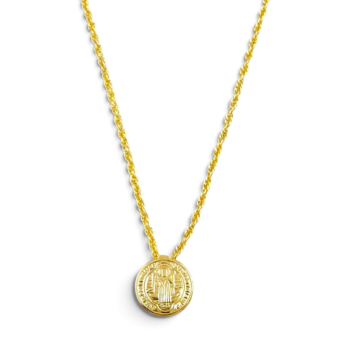 Saint Benedict Double-Sided 18K Gold Filled Necklace