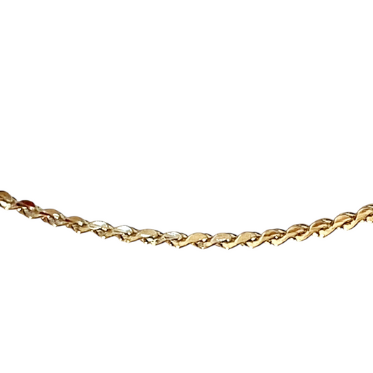 1.1mm Rope Chain 18k Gold Filled Necklace