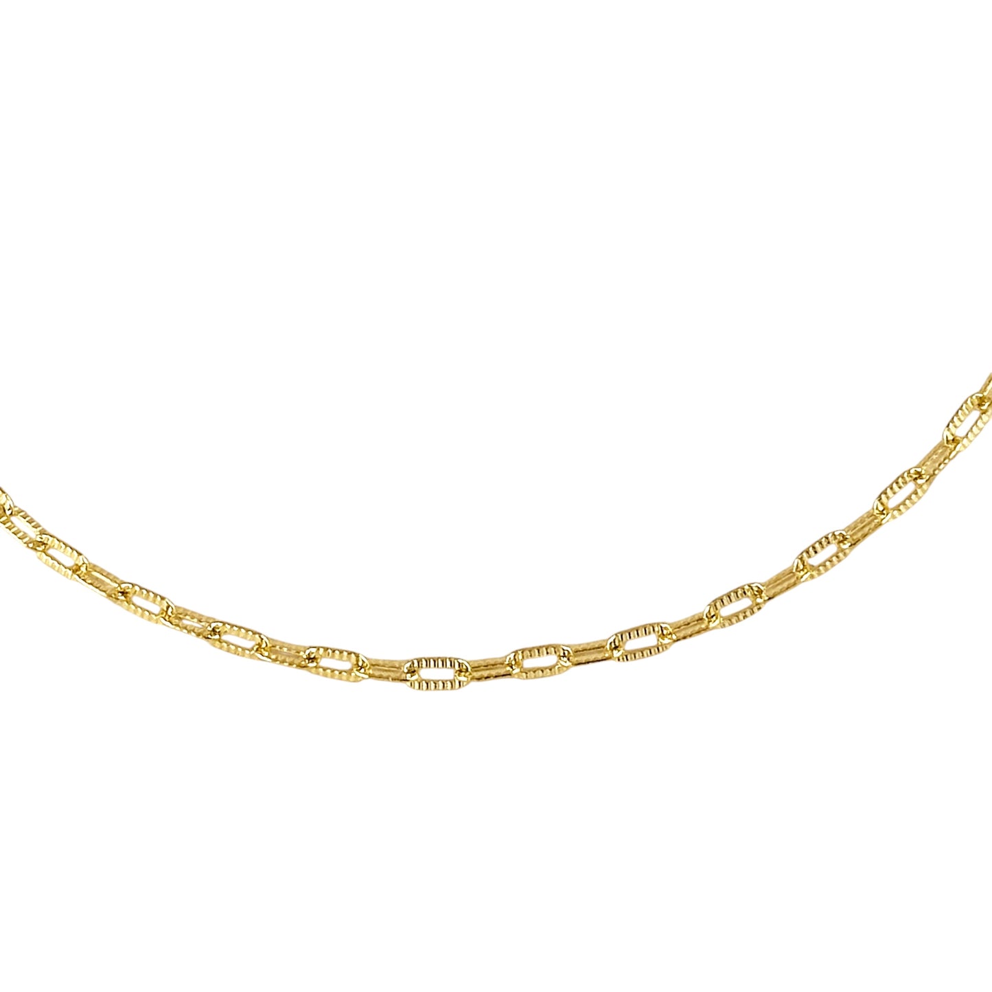 Diamond Cut Mini Link Chain 18k Gold Filled Bracelet