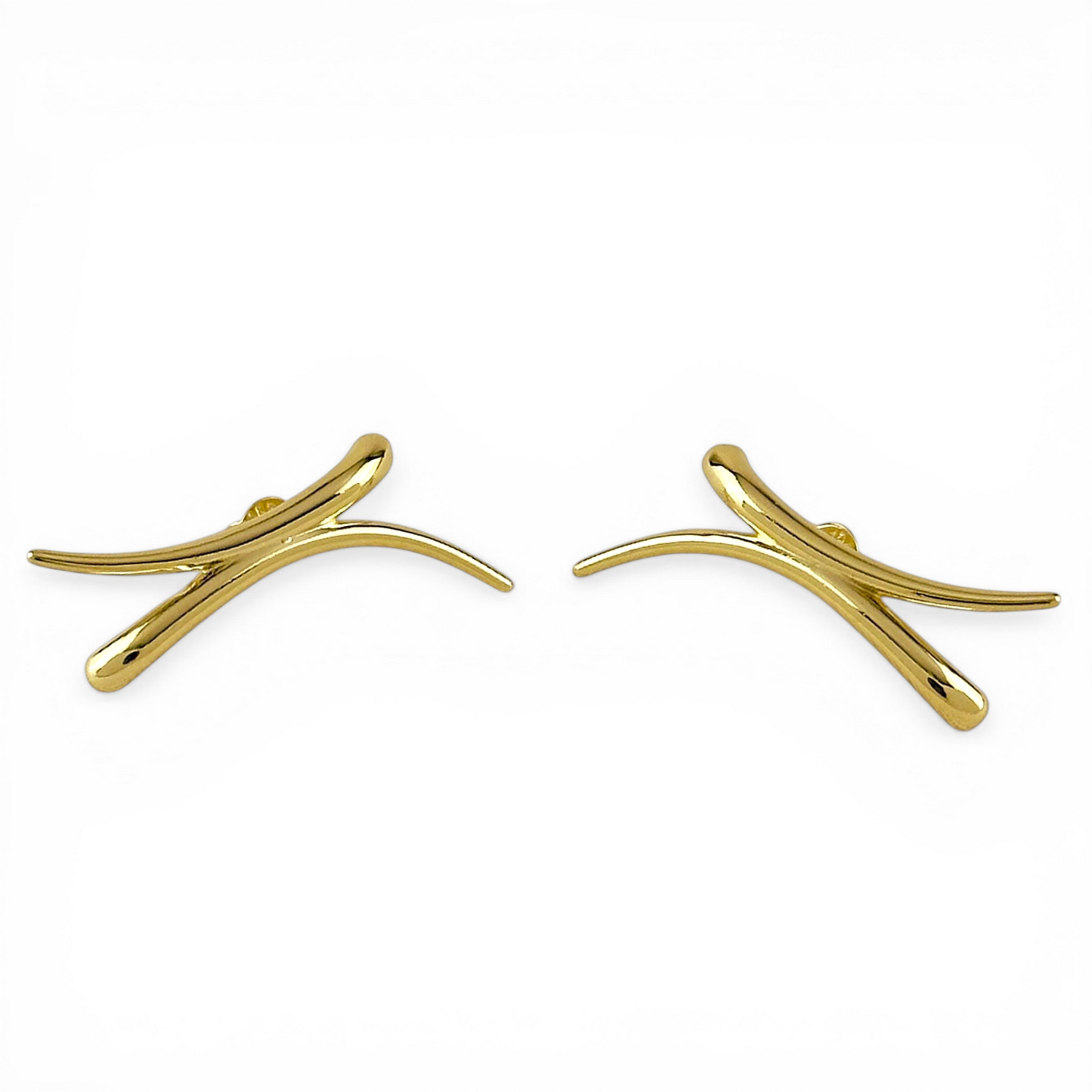 35mm Oversized X 18K Gold Filled Earrings
