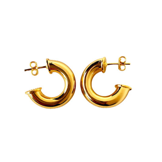 22mm Open Hoop 18k Gold Filled Earrings