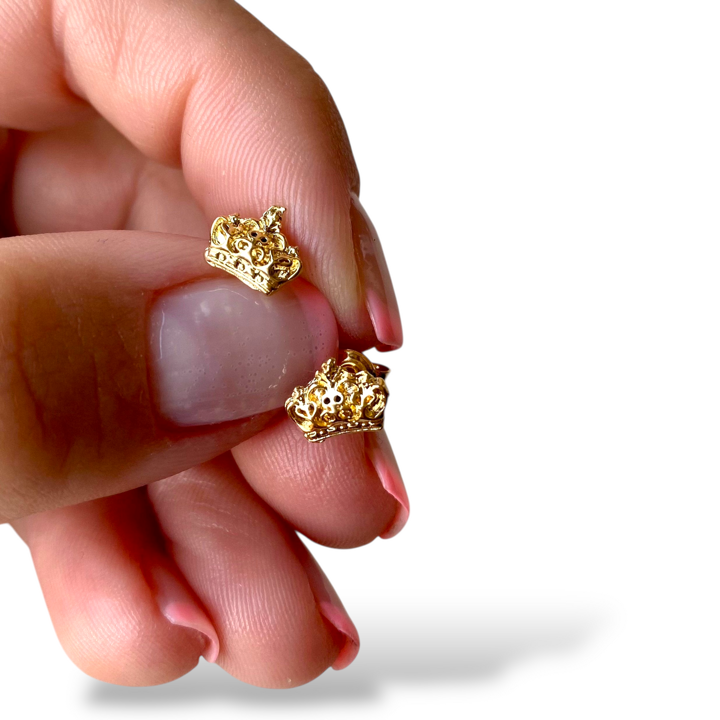 Crown Stud 18K Gold Filled Earrings