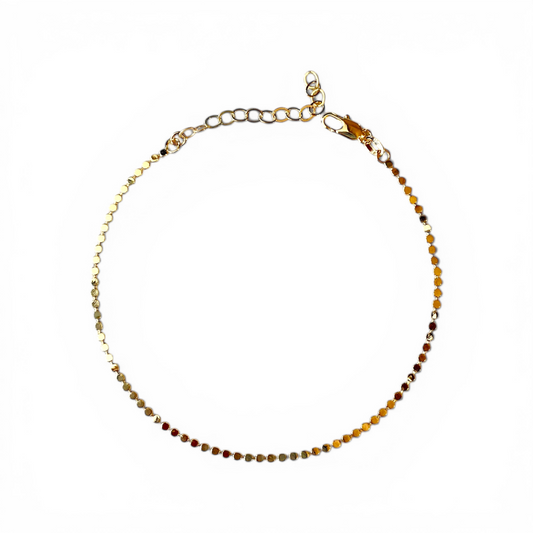 2mm Dot Chain 18K Gold Filled Anklet