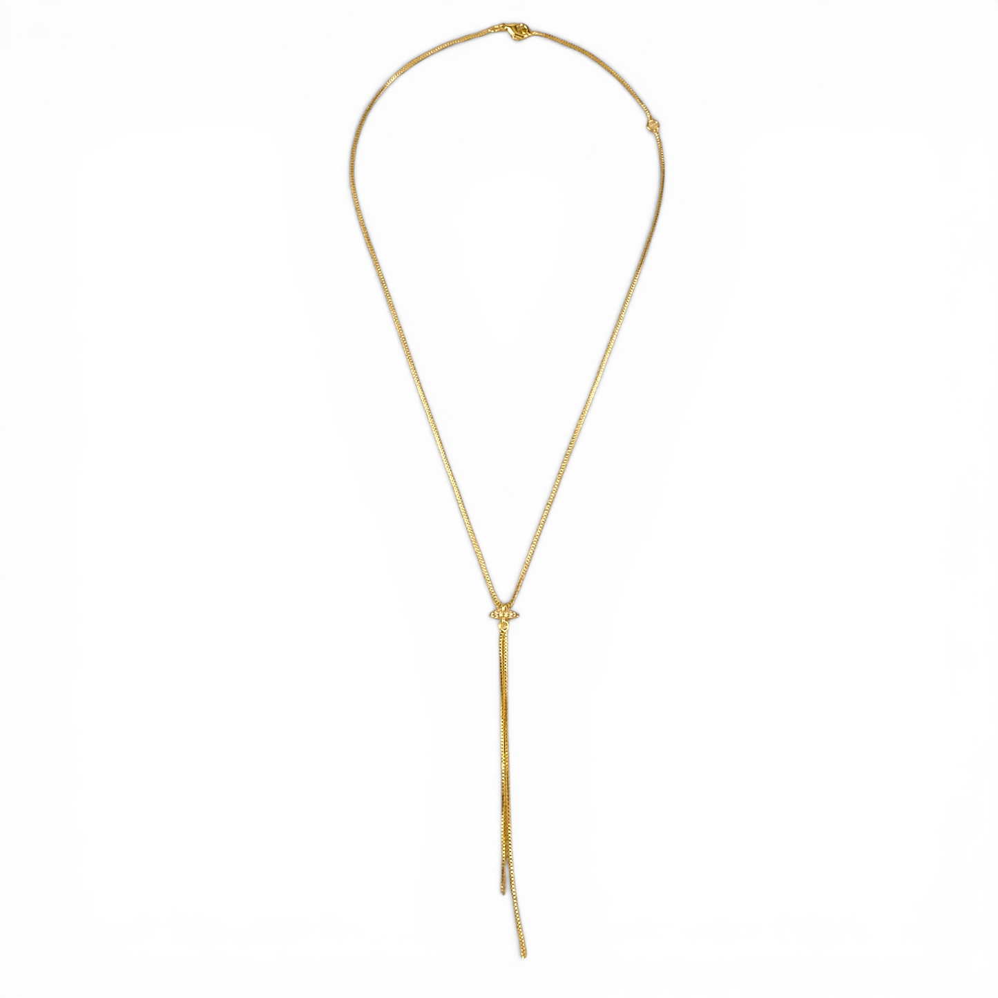 Snake Chain Tassel 18K Gold Filled Necklace
