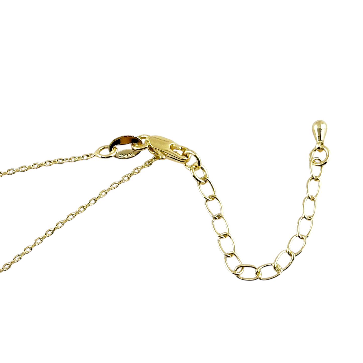 18mm Cross Plate 18K Gold Filled Necklace