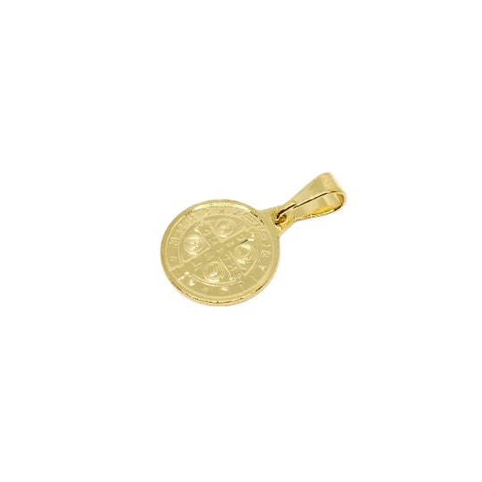 Saint Benedict Medal 18k Gold Filled Pendant