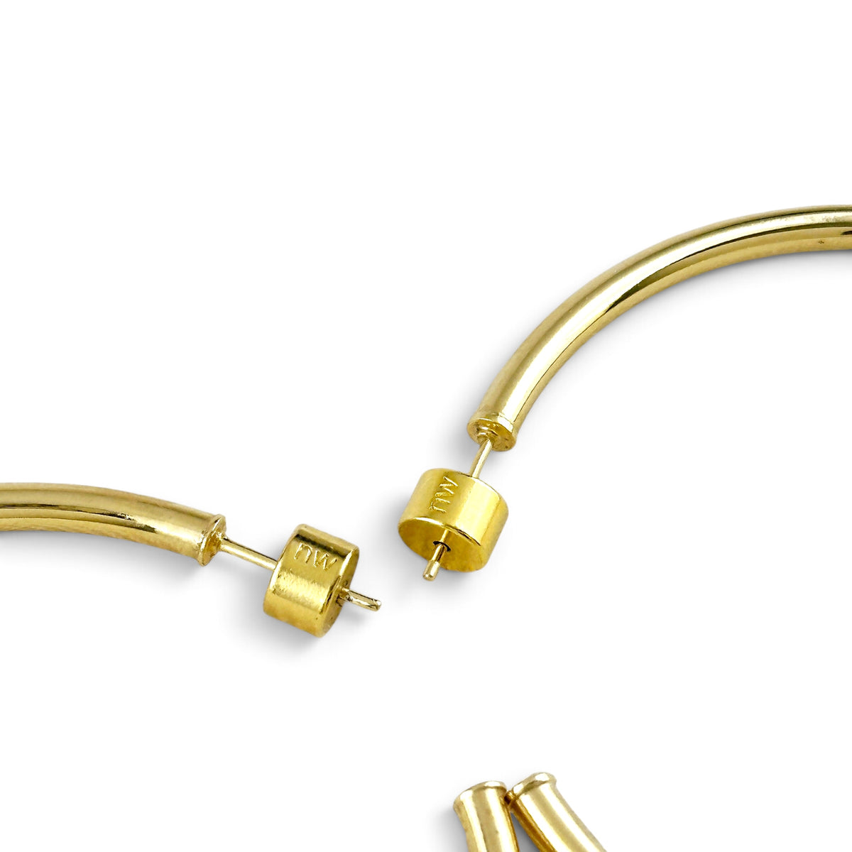 New Wave Hoop 60mm 18K Gold Filled Earrings