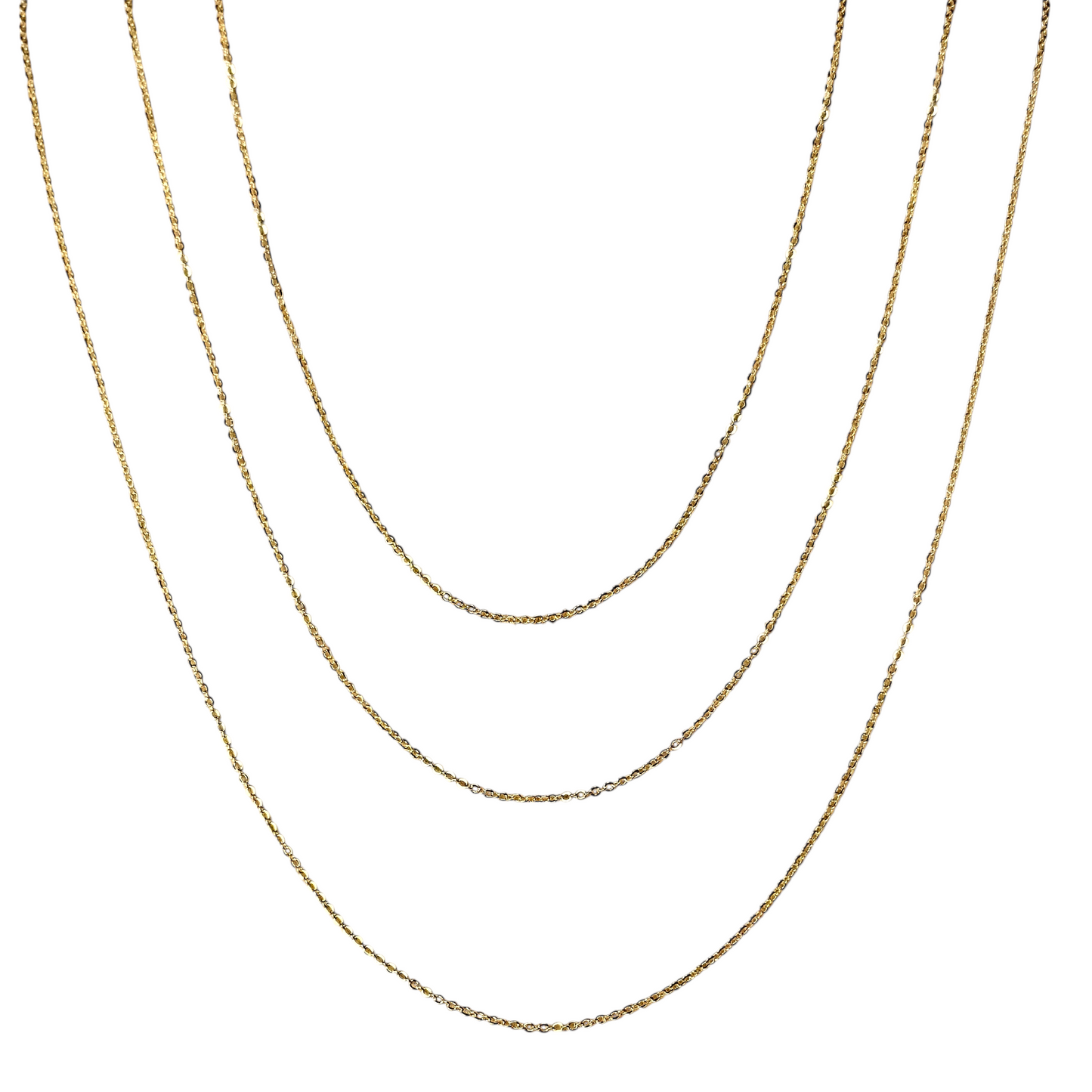 1.45mm Cable Chain 18k Gold Filled Necklace