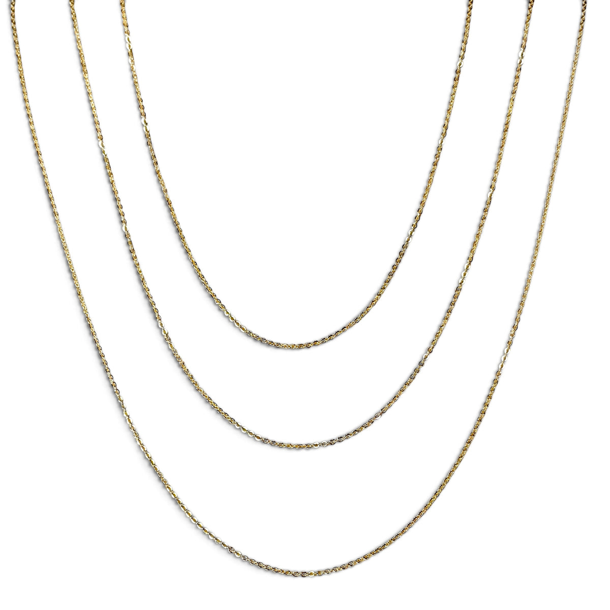 Cable Chain 1.45mm Necklace in 18K gold-filled