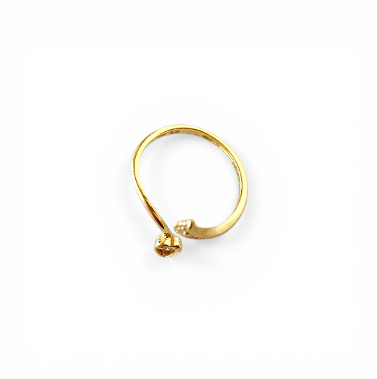 Heart and Wing Adjustable 18K Gold Filled Ring