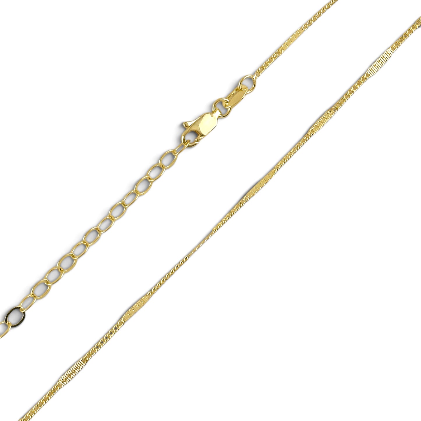 Pressed Bar Detail 18K Gold Filled Belly Chain