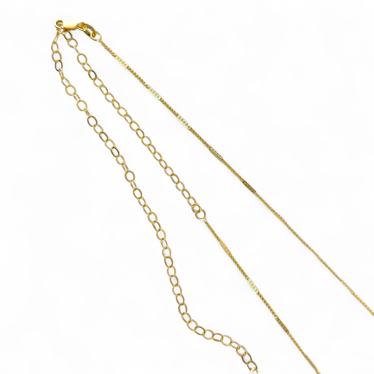 Pressed Bar Detail 18K Gold Filled Belly Chain