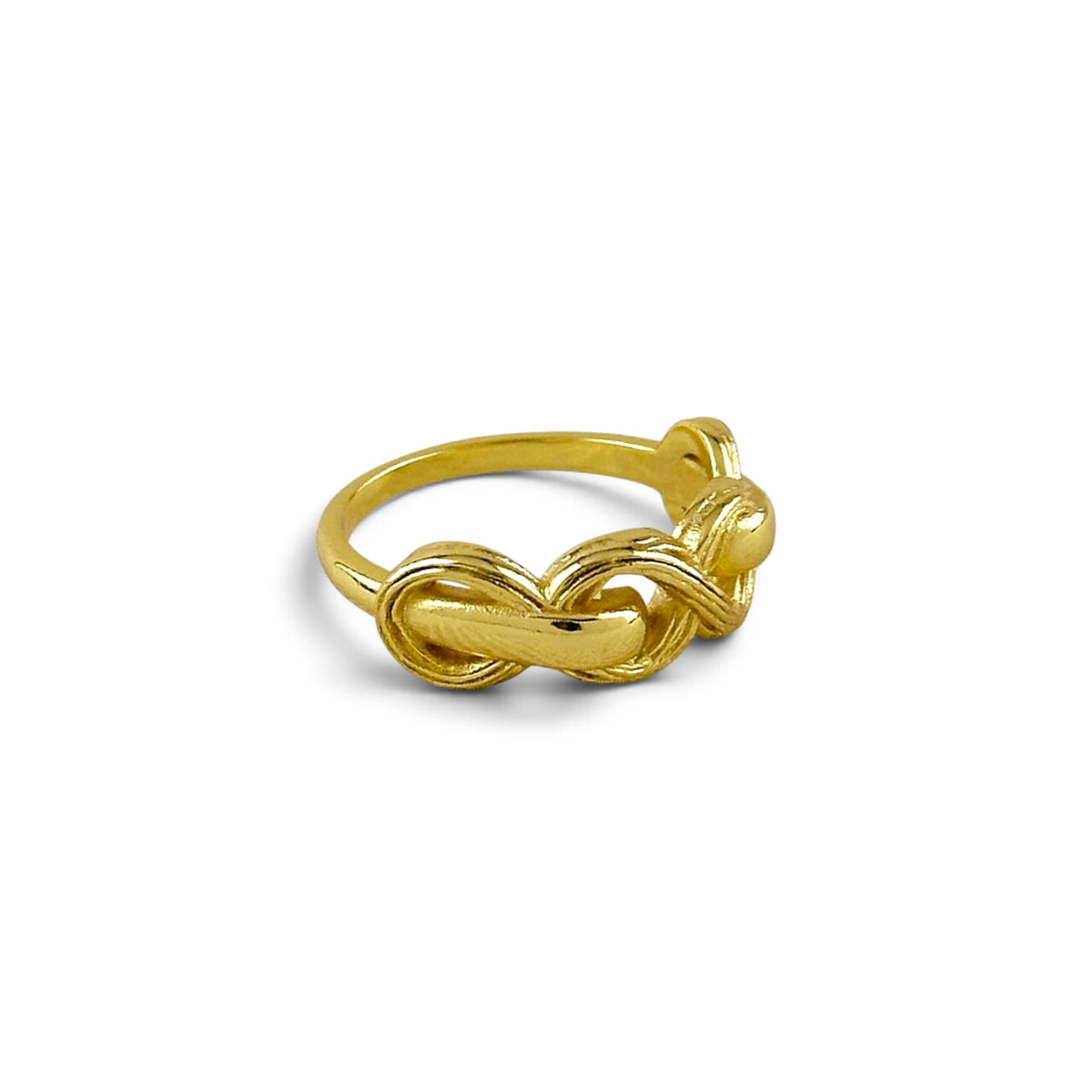 Braided Infinity 18K Gold Filled Ring