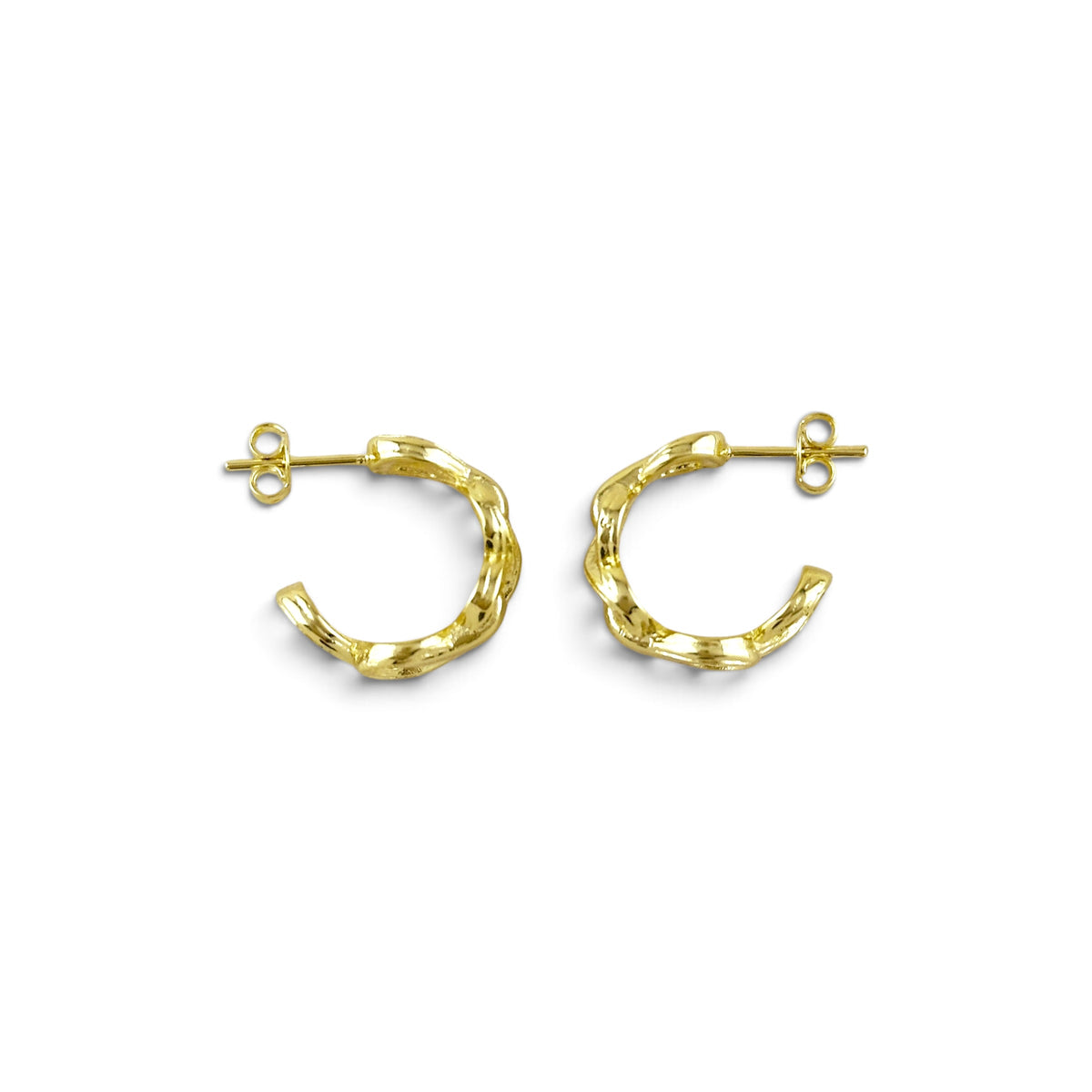 Braided Infinity Open Hoop Earrings Sideway